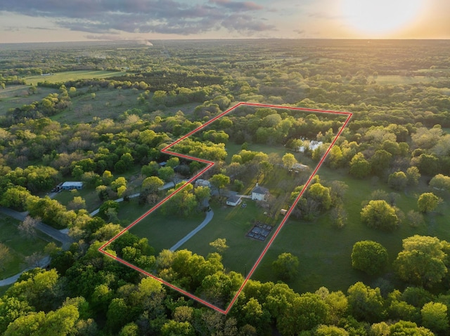 539 Smith Oak Rd, Sherman, TX 75090 - exterior space with a chimney, a porch, a front lawn, and concrete driveway