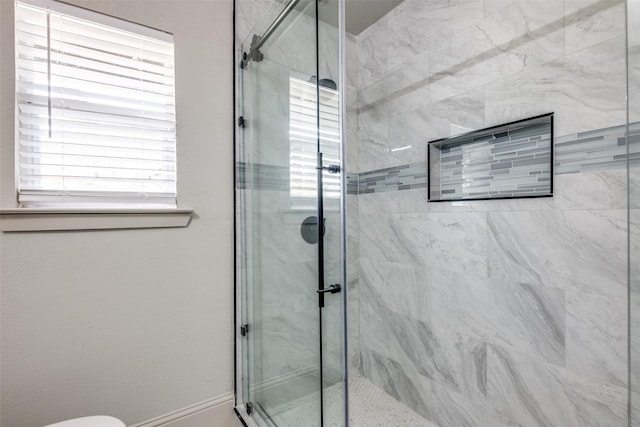10061 Neosho Dr, Dallas, TX 75217 - full bathroom with a marble finish shower