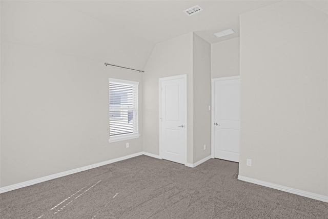 3341 Man O War Rd, Celina, TX 75009 - unfurnished bedroom featuring carpet flooring, vaulted ceiling, and baseboards
