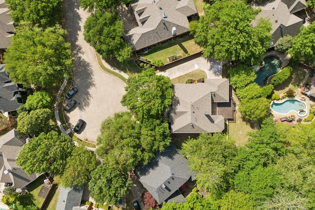 drone / aerial view featuring a residential view