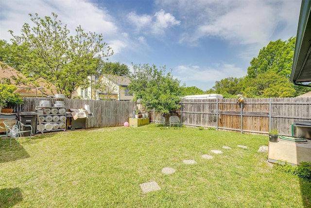 10125 Leatherwood Dr, Fort Worth, TX 76108 - view of yard with a fenced backyard