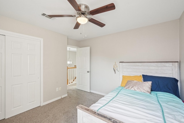 7812 Alderwood Pl, Plano, TX 75025 - bedroom featuring carpet floors, baseboards, and a ceiling fan