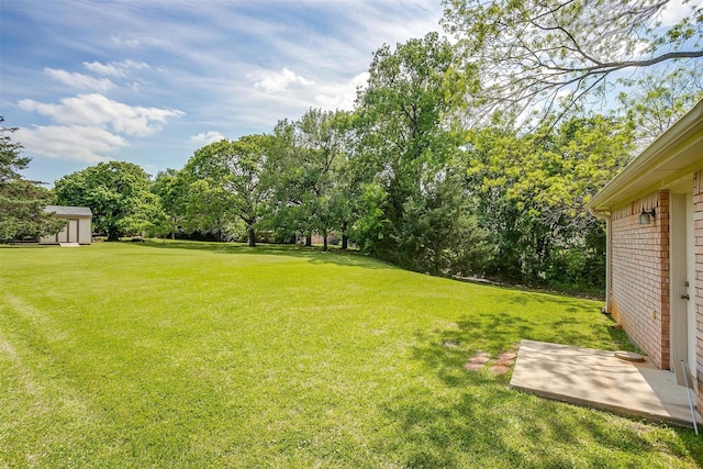 view of yard with a patio