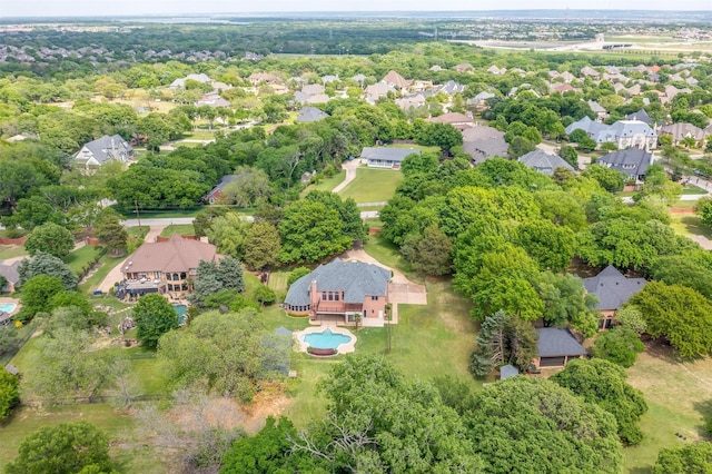 drone / aerial view featuring a residential view
