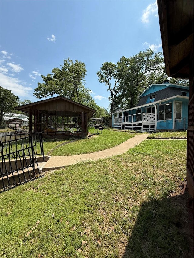 view of yard