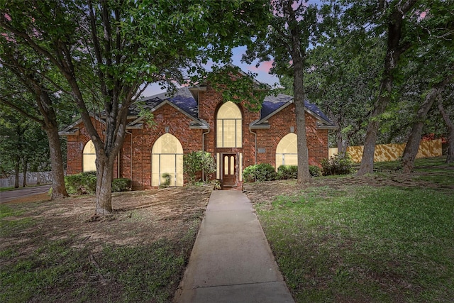 805 Red Oak Ct, Crowley, TX 76036 - traditional-style house featuring brick siding and roof with shingles