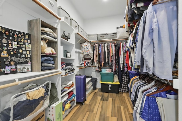 805 Red Oak Ct, Crowley, TX 76036 - walk in closet with wood finished floors