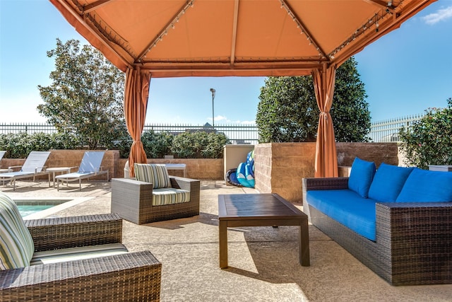 330 Las Colinas Blvd E Unit 364, Irving, TX 75039 - fenced backyard featuring a gazebo, an outdoor hangout area, and a patio