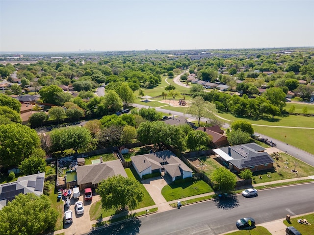 bird's eye view with a residential view