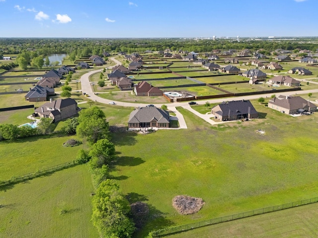 aerial view featuring a residential view