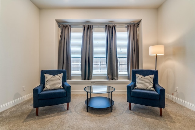 1314 Middleton Dr, Rockwall, TX 75087 - sitting room featuring carpet, a wealth of natural light, and baseboards