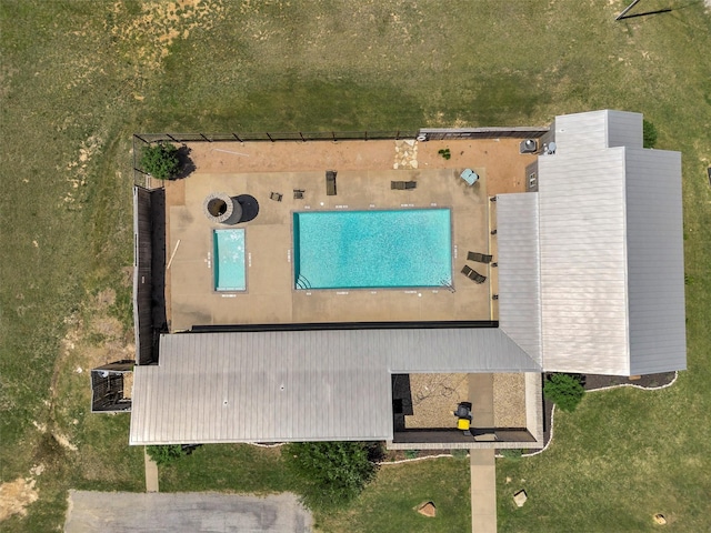 birds eye view of property