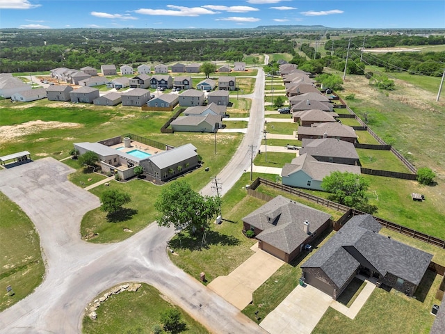 birds eye view of property featuring a residential view