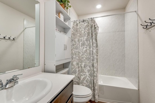 6427 Whitecap Dr, Princeton, TX 75407 - full bathroom featuring toilet, vanity, and shower / tub combo with curtain