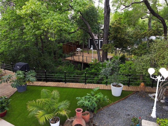 1711 Tamarack Dr, Dallas, TX 75228 - view of yard featuring a deck