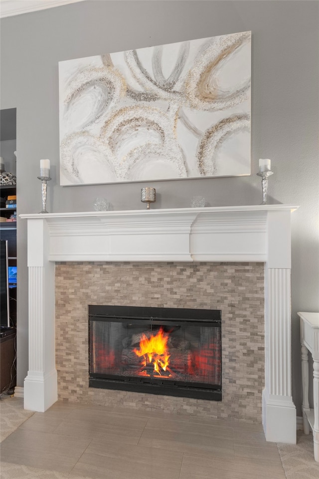 4009 Fairfax Ct, Flower Mound, TX 75028 - detailed view of a fireplace