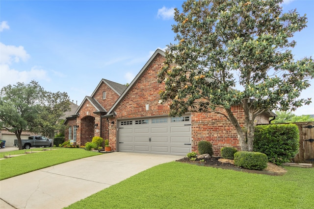 4009 Fairfax Ct, Flower Mound, TX 75028 - view of front of property featuring brick siding, concrete driveway, and an attached garage