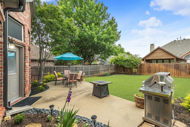 4009 Fairfax Ct, Flower Mound, TX 75028 - view of patio / terrace with grilling area and outdoor dining space