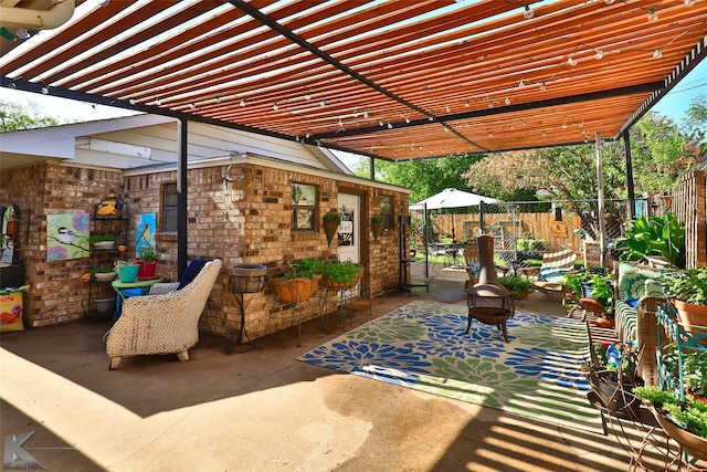 1929 S 13th St, Abilene, TX 79602 - view of patio / terrace with fence
