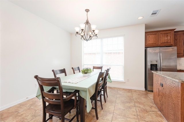 7014 Handen Dr, Rowlett, TX 75089 - dining room featuring a chandelier and recessed lighting