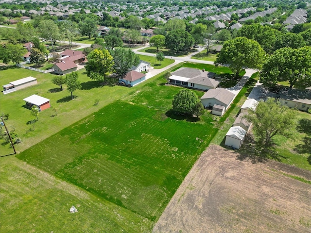 aerial view featuring a residential view