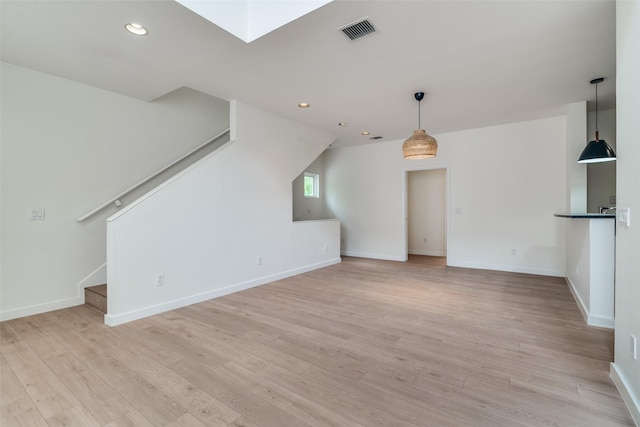 3251 Cambrick St Unit 13, Dallas, TX 75204 - additional living space featuring recessed lighting, stairs, visible vents, and light wood-type flooring