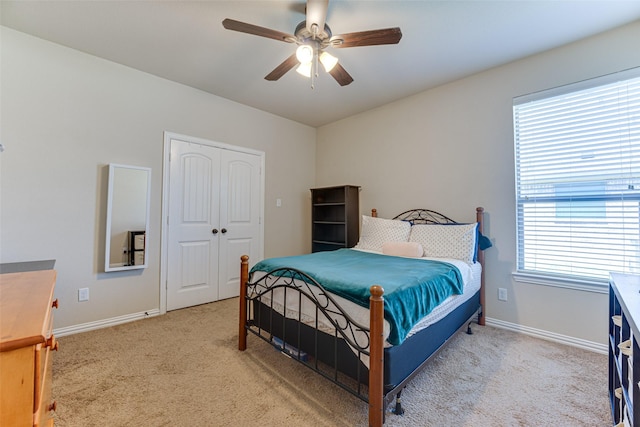 109 Thoroughbred St, Waxahachie, TX 75165 - bedroom featuring a closet, baseboards, a ceiling fan, and carpet