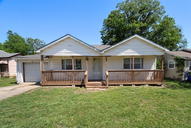 120 N Las Vegas Trl, White Settlement, TX 76108 - single story home with a front lawn, covered porch, a garage, and concrete driveway