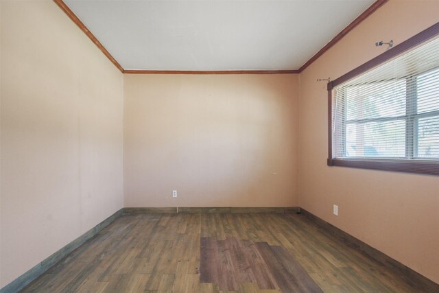 120 N Las Vegas Trl, White Settlement, TX 76108 - empty room with wood finished floors, baseboards, and ornamental molding