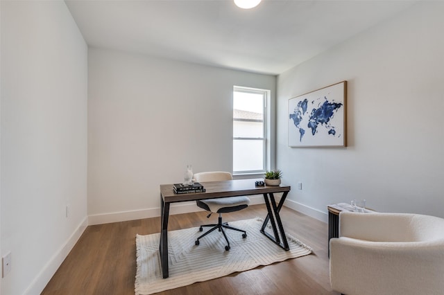 7312 Flyers Way, Dallas, TX 75235 - office space featuring baseboards and wood finished floors