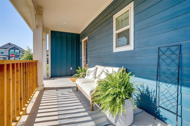 balcony with a porch