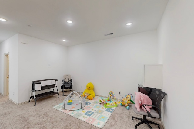 2812 Bluejack Rd, Mckinney, TX 75071 - recreation room with carpet floors and recessed lighting