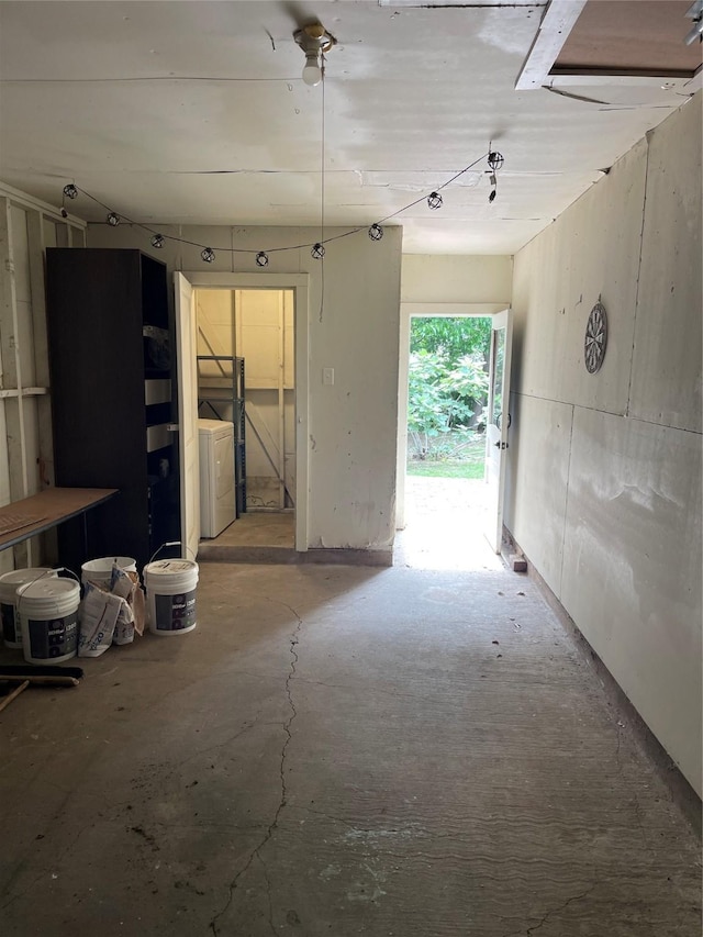 13530 Glenside Dr, Farmers Branch, TX 75234 - misc room featuring unfinished concrete floors