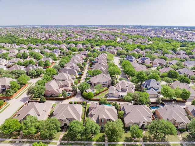 birds eye view of property featuring a residential view