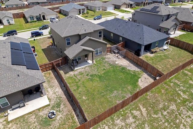 bird's eye view featuring a residential view