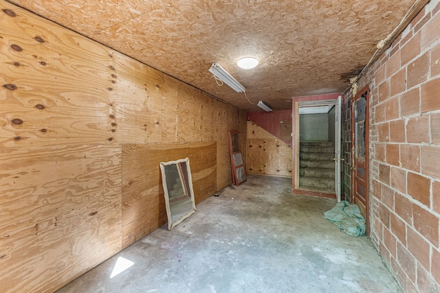 view of basement