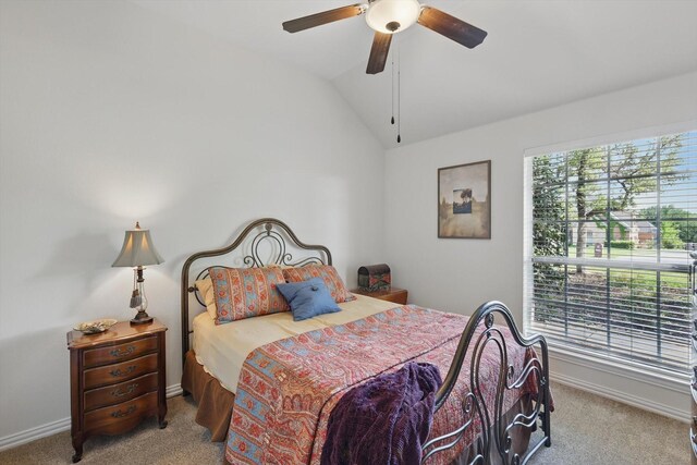 114 Deer Crossing Way, Azle, TX 76020 - office space with vaulted ceiling, light carpet, and ceiling fan