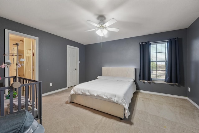 1603 Willow Ln, Cedar Hill, TX 75104 - carpeted bedroom with ceiling fan and baseboards