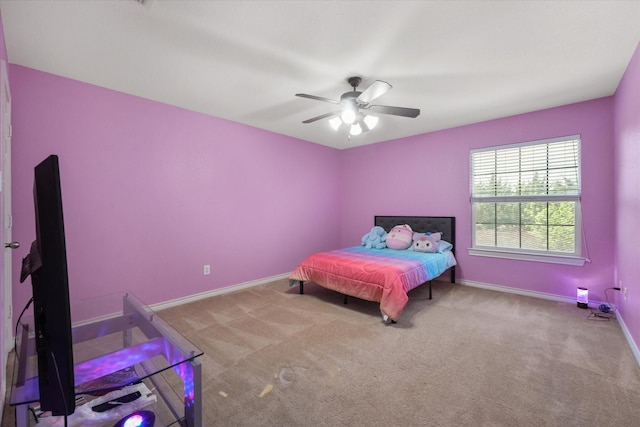 1603 Willow Ln, Cedar Hill, TX 75104 - carpeted bedroom with ceiling fan and baseboards