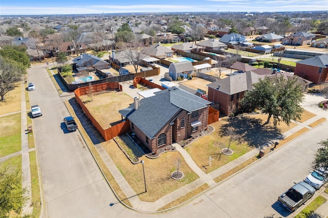7022 Cottonwood Cir, Sachse, TX 75048 - birds eye view of property featuring a residential view
