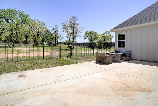 view of patio / terrace with fence