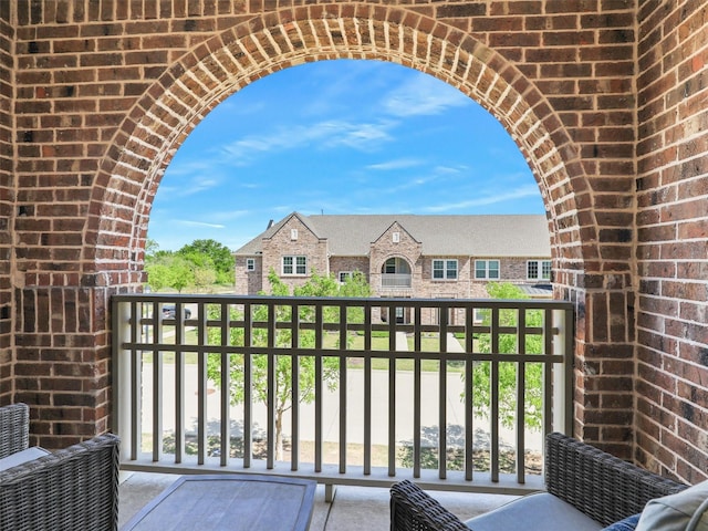 view of balcony