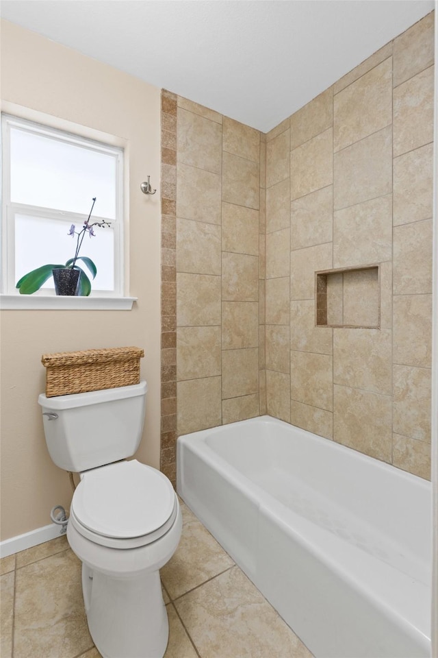 5008 Santa Elena Ct, Granbury, TX 76049 - full bath with toilet, tile patterned flooring, and baseboards