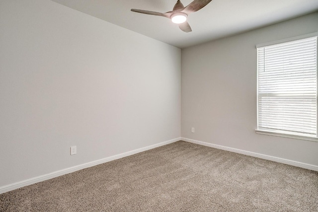 9625 Catclaw Ter, Fort Worth, TX 76036 - carpeted spare room featuring a ceiling fan and baseboards