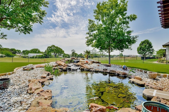 1601 Harbor Lakes Dr, Granbury, TX 76048 - water view with a garden pond
