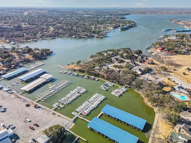 8104 Lea Shore St, Fort Worth, TX 76179 - bird's eye view featuring a water view
