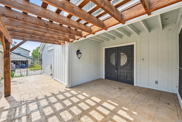 8104 Lea Shore St, Fort Worth, TX 76179 - entrance to property featuring a pergola