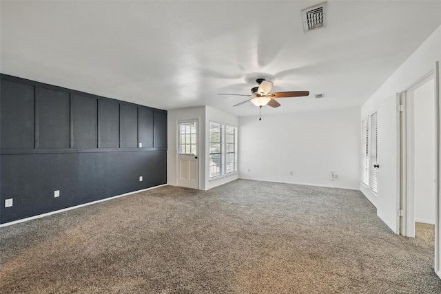8104 Lea Shore St, Fort Worth, TX 76179 - unfurnished room featuring carpet floors, ceiling fan, baseboards, and visible vents