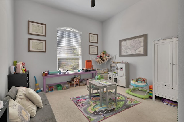 playroom with carpet flooring