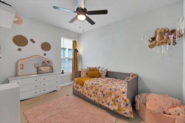 1373 Silverthorn Trl, Justin, TX 76247 - bedroom with light carpet and ceiling fan